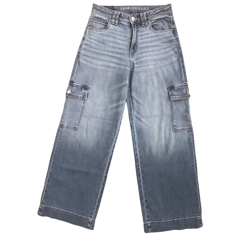 American Eagle Outfitters Super High Rise Baggy Wide Leg